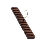Maxbell Organizer Storage Rack Portable Scarf Holder Belt Hanger for Household Dark Brown