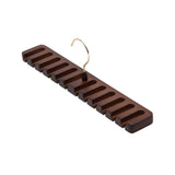 Maxbell Organizer Storage Rack Portable Scarf Holder Belt Hanger for Household Dark Brown