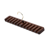 Maxbell Organizer Storage Rack Portable Scarf Holder Belt Hanger for Household Dark Brown