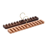 Maxbell Organizer Storage Rack Portable Scarf Holder Belt Hanger for Household Dark Brown