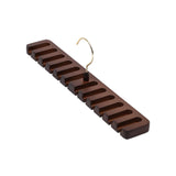 Maxbell Organizer Storage Rack Portable Scarf Holder Belt Hanger for Household Dark Brown