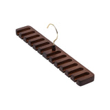 Maxbell Organizer Storage Rack Portable Scarf Holder Belt Hanger for Household Dark Brown