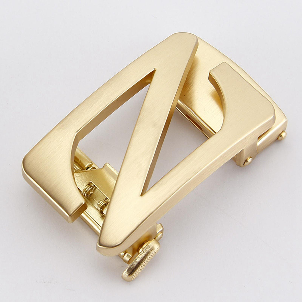 Maxbell Automatic Belt Buckle Men Apparel Accessories for PU Leather Waist Belts Aureate