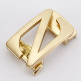 Maxbell Automatic Belt Buckle Men Apparel Accessories for PU Leather Waist Belts Aureate