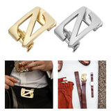 Maxbell Automatic Belt Buckle Men Apparel Accessories for PU Leather Waist Belts Aureate
