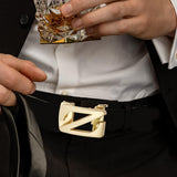 Maxbell Automatic Belt Buckle Men Apparel Accessories for PU Leather Waist Belts Aureate