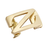 Maxbell Automatic Belt Buckle Men Apparel Accessories for PU Leather Waist Belts Aureate