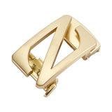 Maxbell Automatic Belt Buckle Men Apparel Accessories for PU Leather Waist Belts Aureate