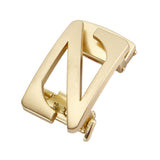 Maxbell Automatic Belt Buckle Men Apparel Accessories for PU Leather Waist Belts Aureate