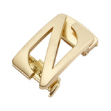 Maxbell Automatic Belt Buckle Men Apparel Accessories for PU Leather Waist Belts Aureate