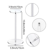 Maxbell Clear Hat Stand Display Rack Round Display Riser for Living Room Table Home 40cm