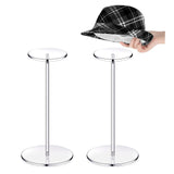 Maxbell Clear Hat Stand Display Rack Round Display Riser for Living Room Table Home 40cm