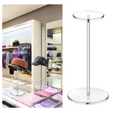 Maxbell Clear Hat Stand Display Rack Round Display Riser for Living Room Table Home 40cm