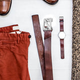Maxbell Automatic Belt Buckle Men Apparel Accessories for PU Leather Waist Belts Argent