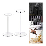 Maxbell Clear Hat Stand Display Rack Round Display Riser for Living Room Table Home 35cm