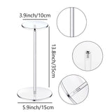 Maxbell Clear Hat Stand Display Rack Round Display Riser for Living Room Table Home 35cm