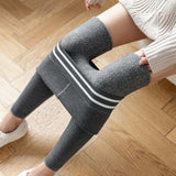Maxbell Women Winter Leggings Soft Skinny Comfortable Trousers Elastic Thick Warm Dark Gray