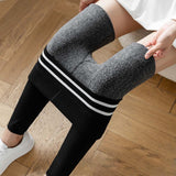 Maxbell Women Winter Leggings Soft Skinny Comfortable Trousers Elastic Thick Warm Black