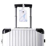 Maxbell Passport Cover and Luggage Tag Set Travel for Unisex Registration Plate Blue
