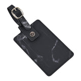 Maxbell Passport Cover and Luggage Tag Set Travel for Unisex Registration Plate Black
