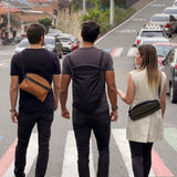 Maxbell Fashion Chest Bag Sport Tote Men Chest Pack Messenger Bag Backpack Casual Brown