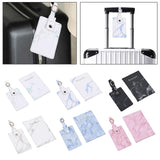 Maxbell Passport Cover and Luggage Tag Set Travel for Unisex Registration Plate Green
