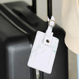 Maxbell Passport Cover and Luggage Tag Set Travel for Unisex Registration Plate Green