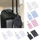 Maxbell Passport Cover and Luggage Tag Set Travel for Unisex Registration Plate Green