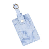 Maxbell Passport Cover and Luggage Tag Set Travel for Unisex Registration Plate Deep Blue