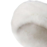 Maxbell Faux Fur Cuffs Headband Arm Warmer for Cold Winter Halloween Decorations White
