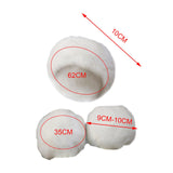 Maxbell Faux Fur Cuffs Headband Arm Warmer for Cold Winter Halloween Decorations White