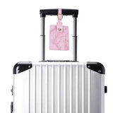 Maxbell Passport Cover and Luggage Tag Set Travel for Unisex Registration Plate Pink