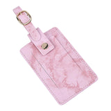 Maxbell Passport Cover and Luggage Tag Set Travel for Unisex Registration Plate Pink