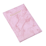 Maxbell Passport Cover and Luggage Tag Set Travel for Unisex Registration Plate Pink