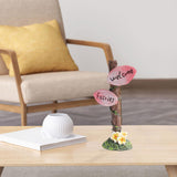 Maxbell Cute Miniature Fairy Garden Accessories Statue for Outdoor Bonsai Decoration Branch
