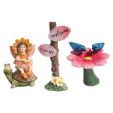 Maxbell Cute Miniature Fairy Garden Accessories Statue for Outdoor Bonsai Decoration Branch