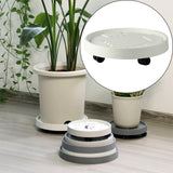 Maxbell Rolling Planter Stand Pot Trolley Pot Saucer Tray Pallet for Indoor 25.5cm