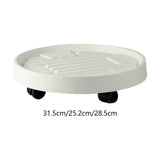 Maxbell Rolling Planter Stand Pot Trolley Pot Saucer Tray Pallet for Indoor 22.5cm