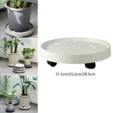 Maxbell Rolling Planter Stand Pot Trolley Pot Saucer Tray Pallet for Indoor 22.5cm