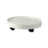 Maxbell Rolling Planter Stand Pot Trolley Pot Saucer Tray Pallet for Indoor 22.5cm