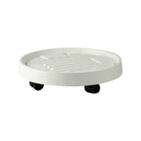 Maxbell Rolling Planter Stand Pot Trolley Pot Saucer Tray Pallet for Indoor 22.5cm