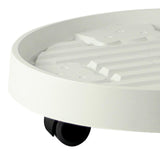 Maxbell Rolling Planter Stand Pot Trolley Pot Saucer Tray Pallet for Indoor 22.5cm