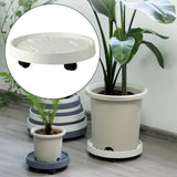 Maxbell Rolling Planter Stand Pot Trolley Pot Saucer Tray Pallet for Indoor 22.5cm