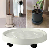 Maxbell Rolling Planter Stand Pot Trolley Pot Saucer Tray Pallet for Indoor 28.5cm