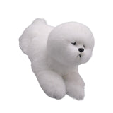 Maxbell Realistic Dog Plush Toy Interactive Companion Decor for Toddler Lying