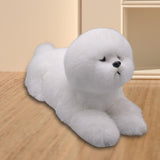 Maxbell Realistic Dog Plush Toy Interactive Companion Decor for Toddler Lying