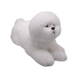 Maxbell Realistic Dog Plush Toy Interactive Companion Decor for Toddler Lying