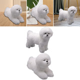 Maxbell Realistic Dog Plush Toy Interactive Companion Decor for Toddler Standing