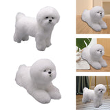 Maxbell Realistic Dog Plush Toy Interactive Companion Decor for Toddler Standing