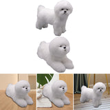 Maxbell Realistic Dog Plush Toy Interactive Companion Decor for Toddler Standing